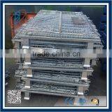 Warehouse foldable steel wire pallet