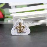 Creative Customized Black Leather Label for Fashion Lady Garments