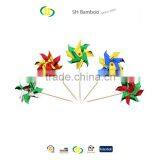 4" FOIL PINWHEEL PARTY PICKS thumbnail-1