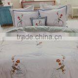 100% Cotton Duvet Cover Set With Embroidery & Printing thumbnail-1