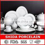 White 132pcs Fine Porcelain Dinner Set