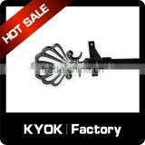 KYOK Black Color Durable Curtain Finials,black Color Curtain Finials for Iron Curtain Poles With Cheap Price thumbnail-5