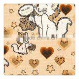 Cartoon Girl of PET Film For Man Made Fabric