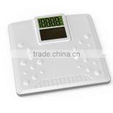 Slip Plastic Bathroom Weight Scales With Clock Solar Power