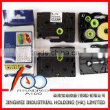Compatible Brother P-touch Printer Tape TZ-121,TZ-131,TZ-141 Black on Clear