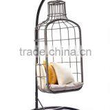 like the bird net rattan swing chair in big round wicker and open weaving way