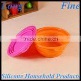 Durable Colorful Fancy Silicone Collapsible Bowl thumbnail-3