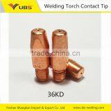 CO2 MIG Welding Torch Parts Contact Tip M8*30mm E-Cu Or CuCrZr