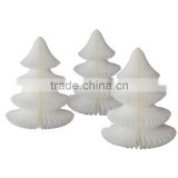 Large Christmas Decoration Honeycomb paper Christmas tree in White