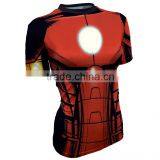 2016 New European Design Apparel Sportwear Suns Jersey Shorts Sleeve O-collar Hollow Out Causal Blouse Running t Shirts thumbnail-2