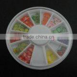 3D Design Polymer Clay Nail Sticker,nail Decal, 12 Fruit Design per Wheel thumbnail-1