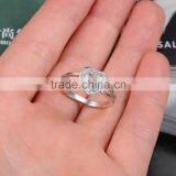 New Arrival Heart Diamond Sterling Silver Ring Blanks thumbnail-3