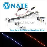 Used Car Spare Parts Dual Color Flexible Led Strip Led Auto Headlights