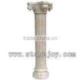 White Round Roman Marble Column thumbnail-1