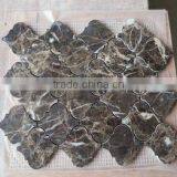 Polished Dark Emperador Marble Mosaic Picture thumbnail-5