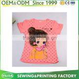 Fashion Girl Printed Summer Casual T Shirt With Pattern Soft Cotton Cute Kids Clothes For 3-12 Years thumbnail-3