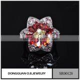 New Arrival Rings Jewelry /Colorful Flower Ring For Women/Stainless Steel Ring Design thumbnail-4