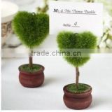 Unique Heart Topiary Place Card Holder Wedding Favors