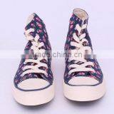 Sneakers Shoes Women Canvas Shoes High Cut Flora Print Vulcanized Shoes thumbnail-5