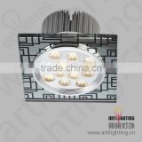 2015 competitive price square glass ceiling light