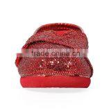 Christmas Gift RED Glitter Kids Shoes Canvas Tiny Baby Shoes Classics Shoes thumbnail-2