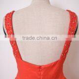 Exquisite Red Beaded Big Size Womens Dresses Wholesale Clothing Evening Party Dress Best Lady Wedding Gown thumbnail-5