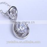 S925 pure silver necklace & fashion zircon necklace & goose shape pendant necklacesweater chain necklace