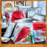 Fashion Home Soft Printed Silk Bedding Set thumbnail-6