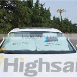 Foldable Front Two Circles Tyvek Sun Shade for Car Window thumbnail-4