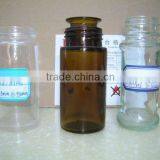 Different Size Amber and Clear Spice Glass Bottles thumbnail-1