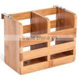 BH005 XiXi Bamboo Flatware Caddy Organizer thumbnail-3