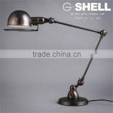Industrial LED Adjustable Swing Arm Desk Light thumbnail-3