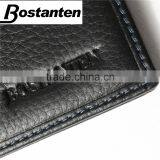 Black Simple Plain Cowhide Leather Men Pocket Hand Purse thumbnail-5