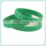 2015 promotion item-debossed logo elastic silicone bracelet