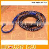 High Quality Customized Braided Leather Dog Leashes for Medium or Large Dogs, Genuine Leather Pet Collars and Leashes thumbnail-2