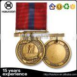 Professional Custom 3d Embossed Die Casting Petal Edge Brass Iron Zinc Alloy Gold Plated Drama Award Medal With Hanging thumbnail-5