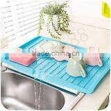 Plastic Storage Rack Over The Sink Saddle Organizer Shelf Kitchen Bath Gadgets thumbnail-4
