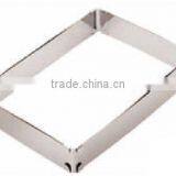Flexible Stainless Steel Rect Cake Setting Ring
