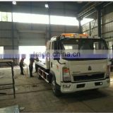 HOWO flatbed tow wrecker truck for sale flat bed tow truck wrecker truck