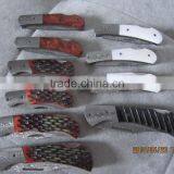 OEM Handmade Damascus Collection Folding Knife, Mountain Hiking Small Knife, Natural Wood Handle thumbnail-1