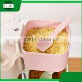 Plastic Square Totate 4 Compartments Seasoning Pot Condiment Container Spice Rack Pots Box Tin Bottle Jar With Spoon thumbnail-5