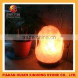 Himalayan Rock Salt Stone Lamp Importers With Wooden Base thumbnail-1