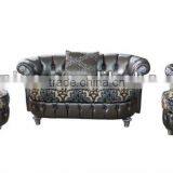 Arabia Classical Chesterfield Leather Sofa Set, Living Room 2 Seater Sofa Set,Middle East Style Living Room Home Furniture thumbnail-1