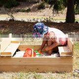 Strongbox Square Wooden Sandpit for Children thumbnail-6