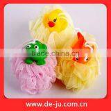 Light Green Flower Petaling Bath Sponge Loofah thumbnail-5