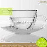 Lower MOQ Borosilicate Glass Coffee Cup With Glass Handle thumbnail-1