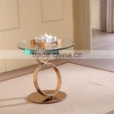 hotel furniture glass top small coffee table for lobby