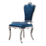 Luxury Rose Golden White PU Cover Dining Chair Hotel Room Chair thumbnail-3