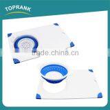 Cheap Wholesale Kitchen Foldaway Flexible Plastic Cutting Board With Foldable Bowl thumbnail-1