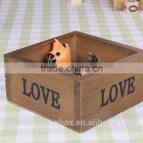 Zakka Home Decor Love Simple Storage Box With Solid Wood thumbnail-1